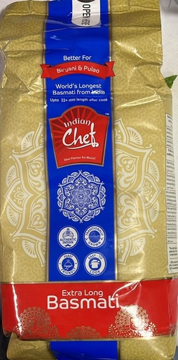 Indian chef extra long basmati rice 1kg