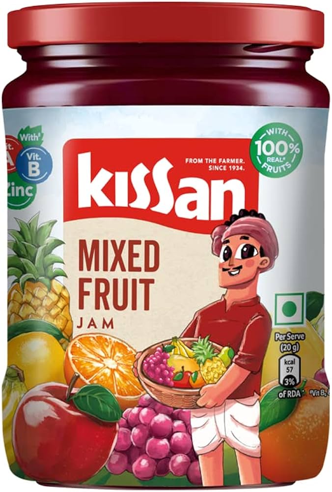 Kissan mixed fruit jam 500g