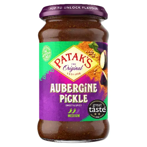 Pataks aubergine pickle 312g