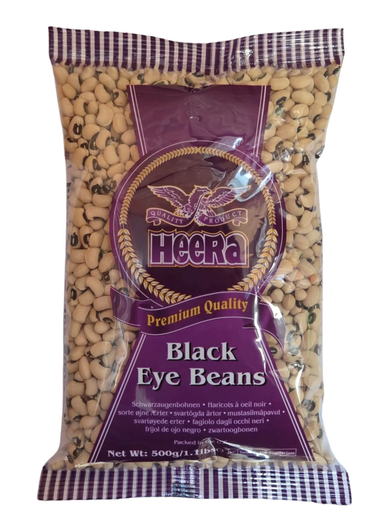 Heera black eye beans 500g