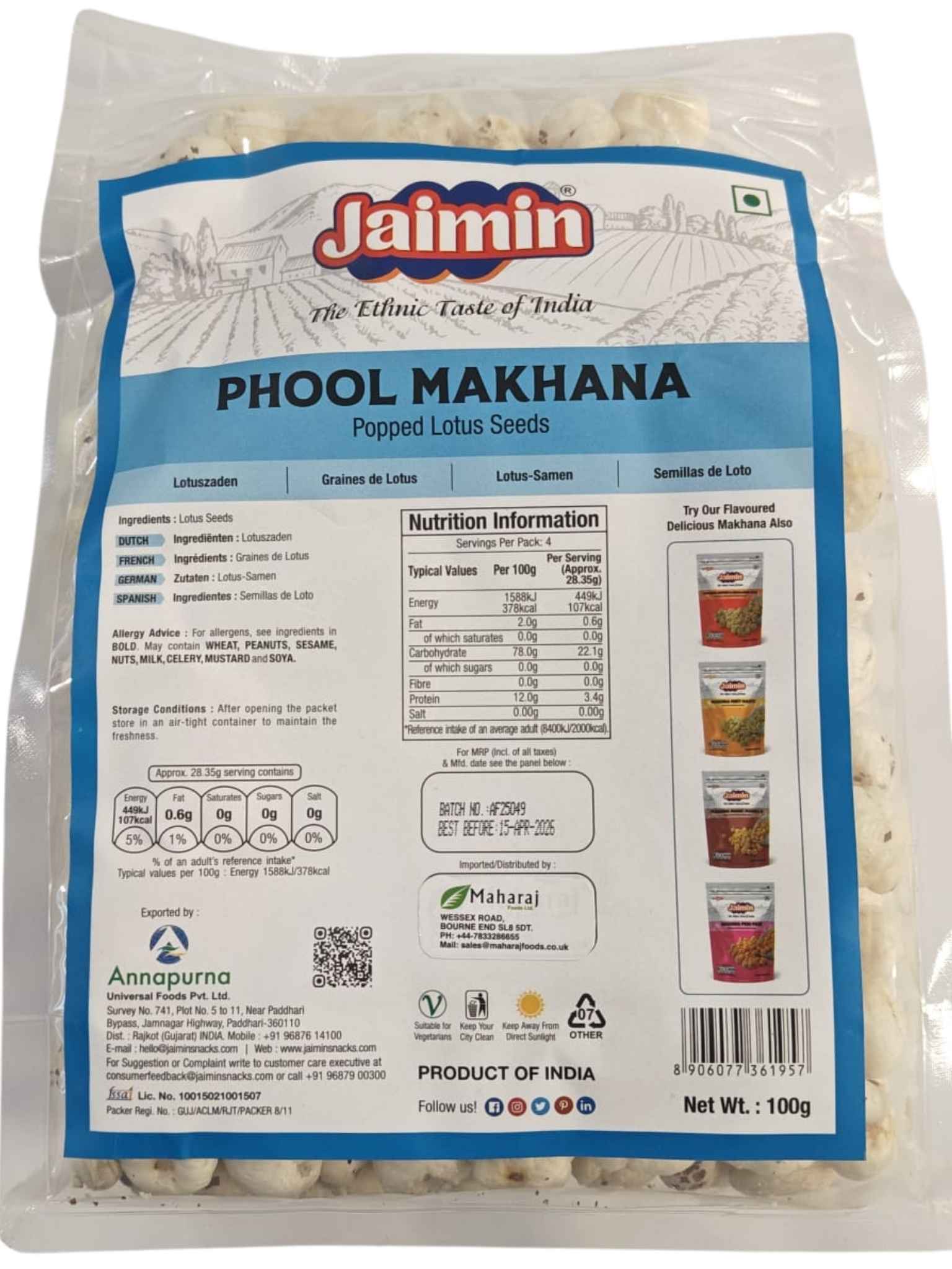 Jaimin phool makhana 100g