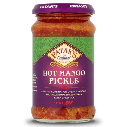 Pataks mango pickle hot 283g