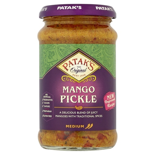 Pataks mango pickle medium 283g