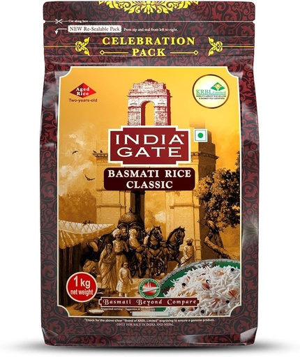 India gate classic basmati rice 1kg