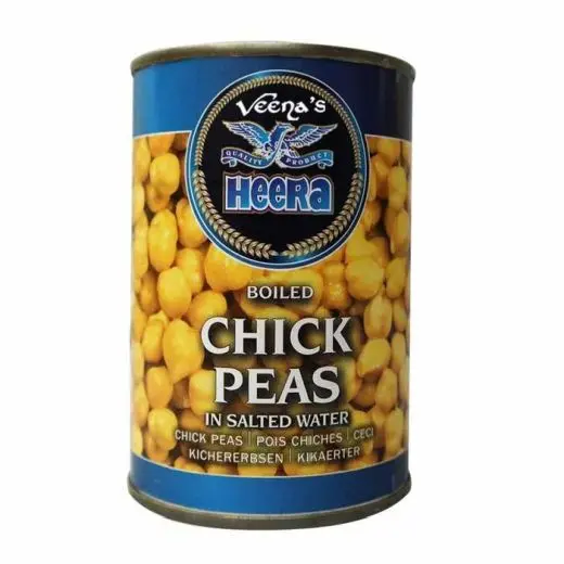 Heera chick peas boiled tin 400g