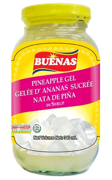 Buenas pineapple gel in syrup 340gms