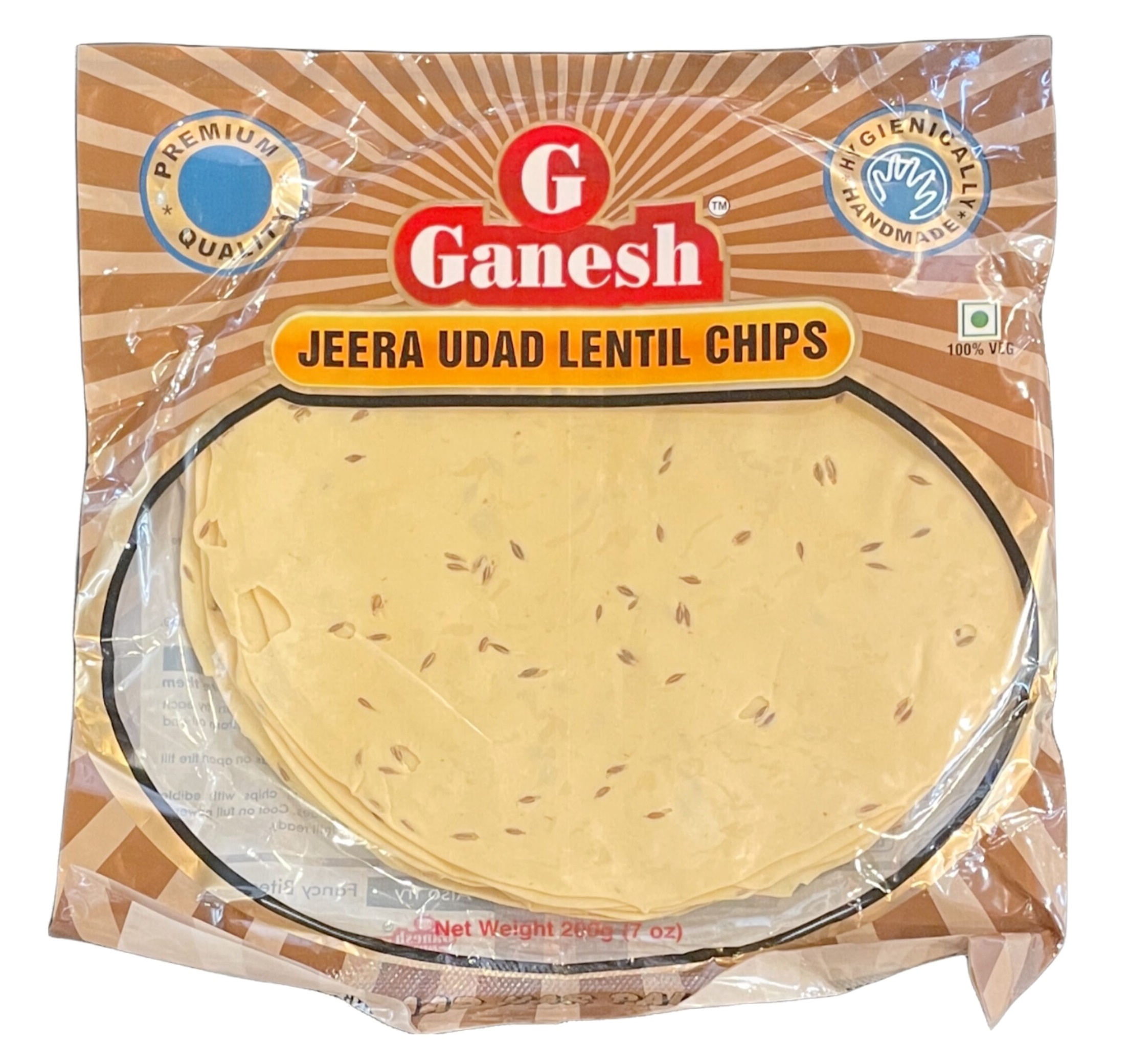 Ganesh jeera udad papad 200 gm