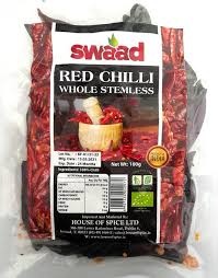 Swaad kashmiri chilli whole 150g