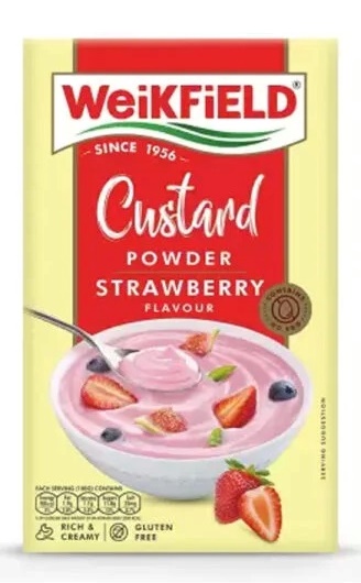 Weikfield strawberry custard powder 300 gm