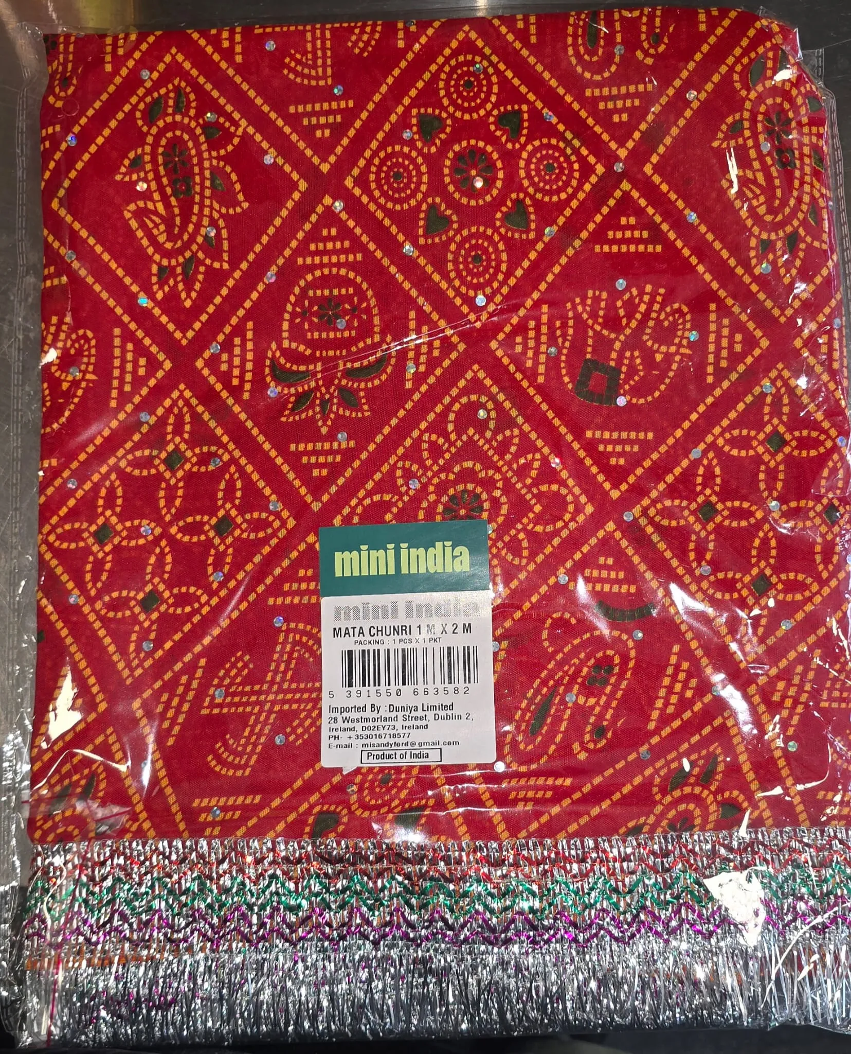 Mini india mata chunri 1m x 2m