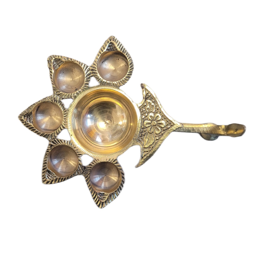 Brass Diya 5 Batti