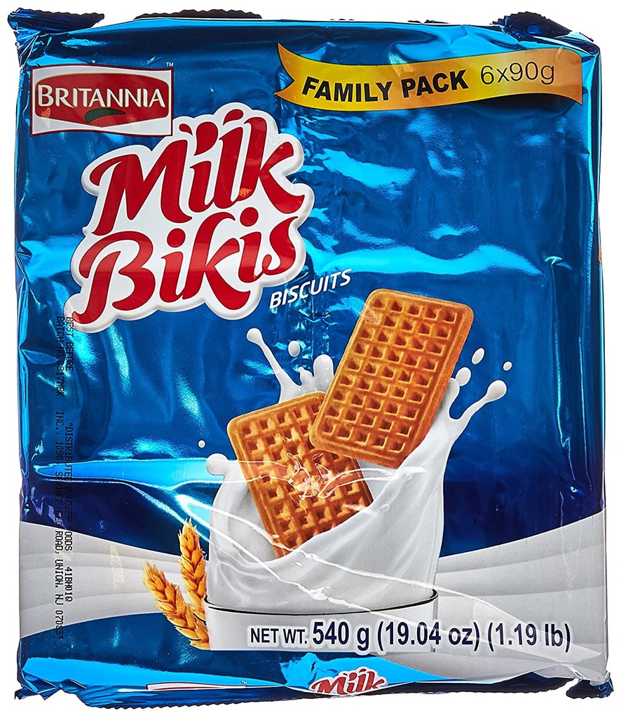 Britannia Milk Bikis Family Pack 6X90G