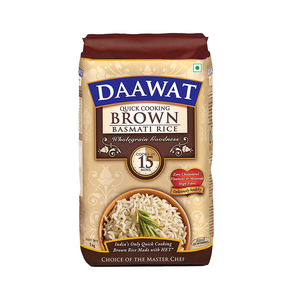 Daawat Brown Basmati Rice 1Kg