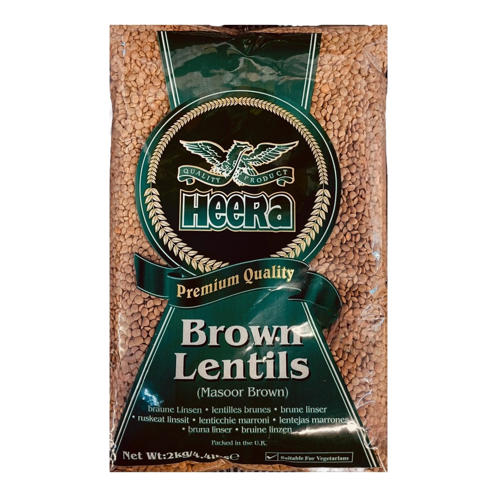 Heera Brown Lentils 2Kg