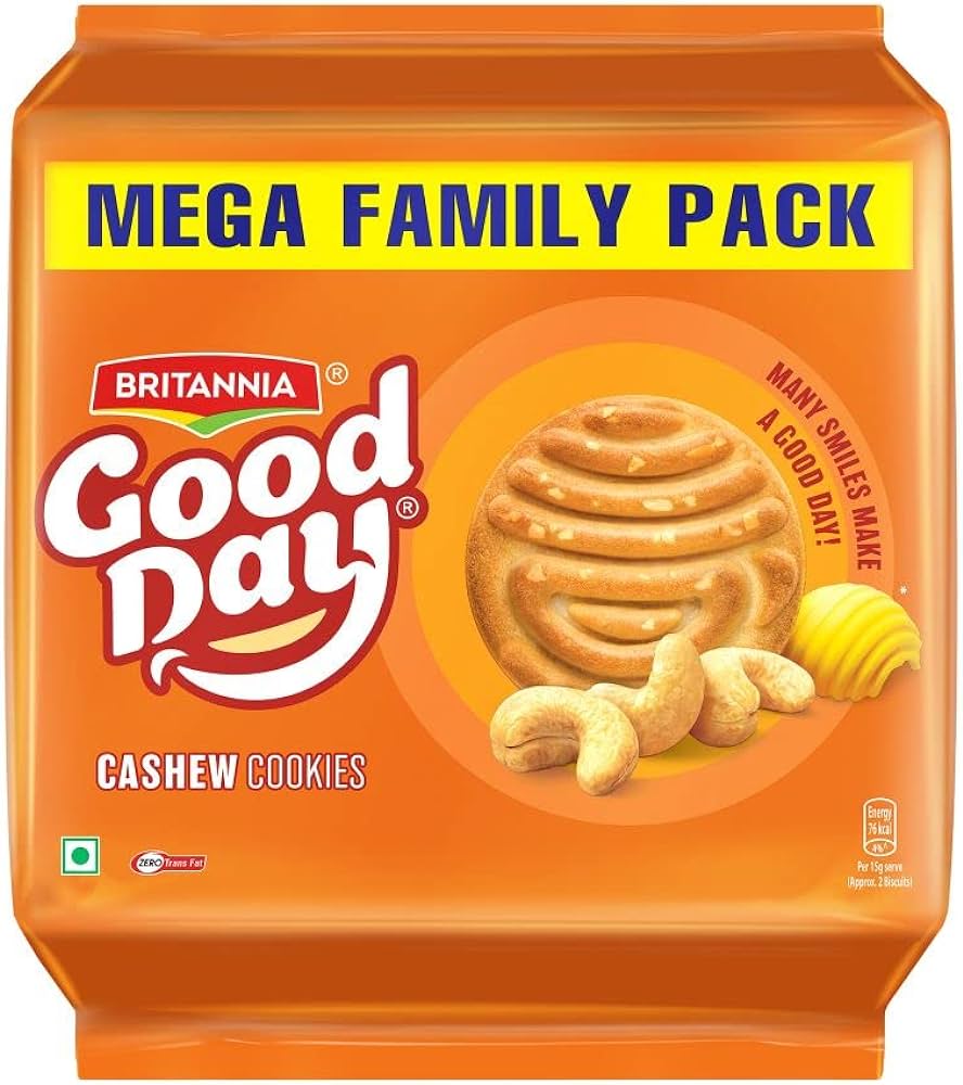 Britannia Good Day Cashew Cookies 8X81G