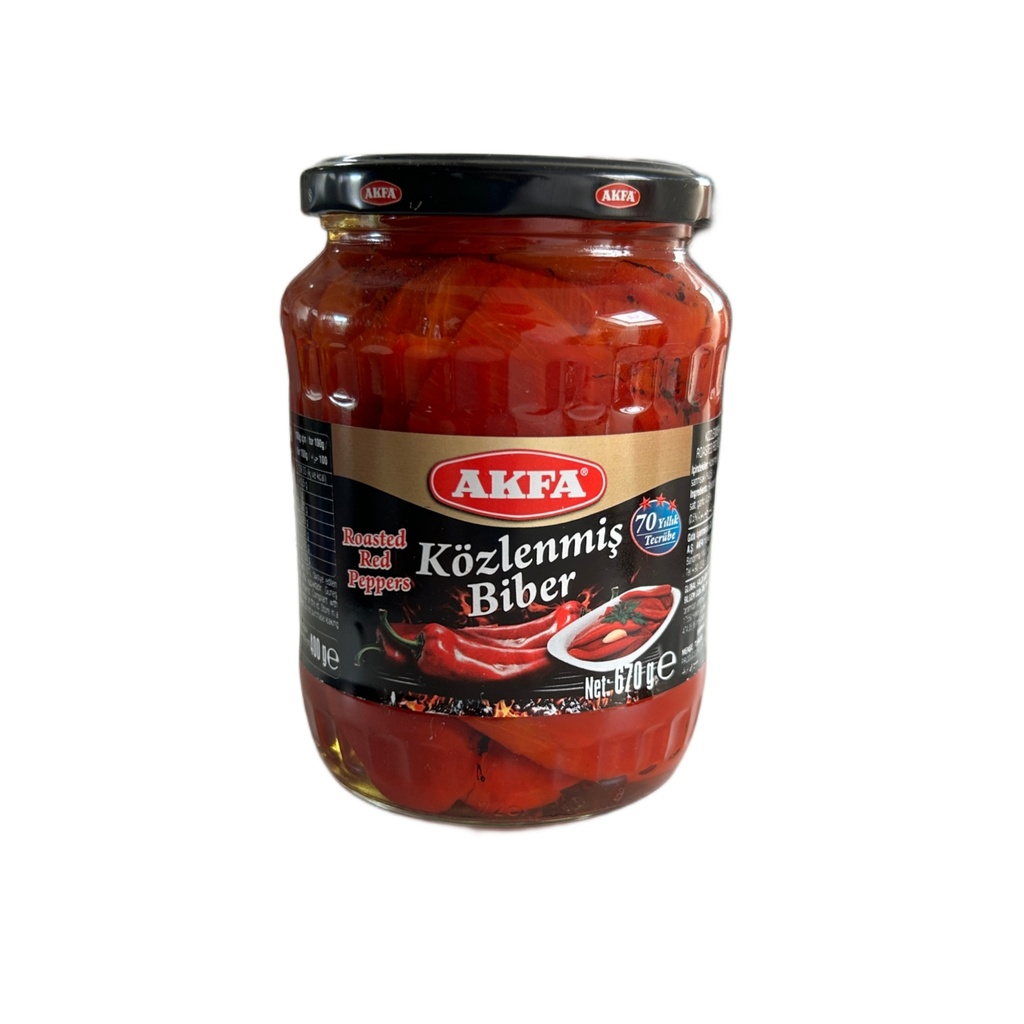 Akfa Griled Red Peppers 670g