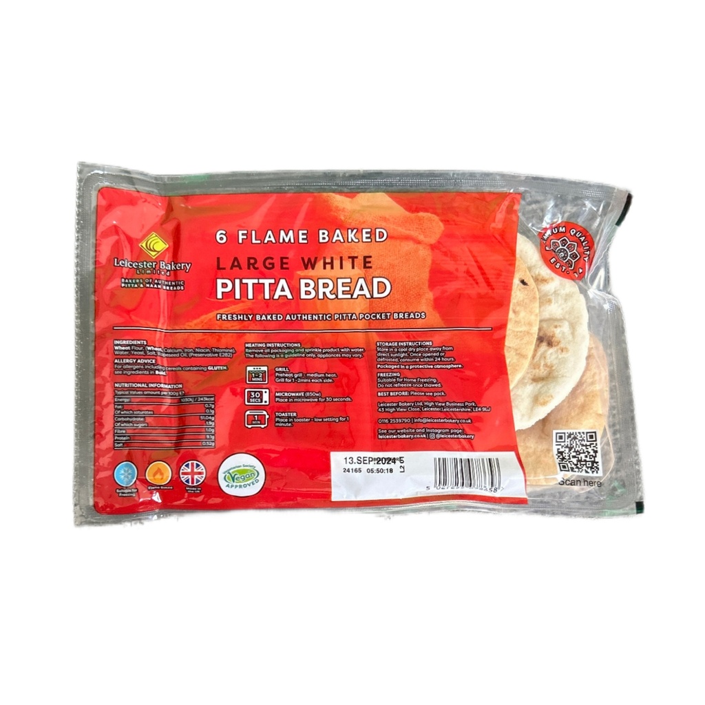 LB Pitta White Breads 6 Pcs