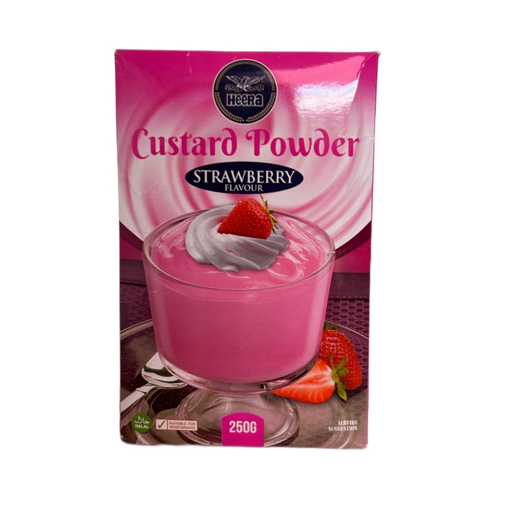 Heera Strawberry Custard Powder 250G