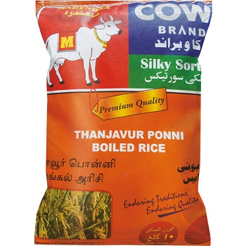 Cow Brand Ponni Boiled Rice 20kg