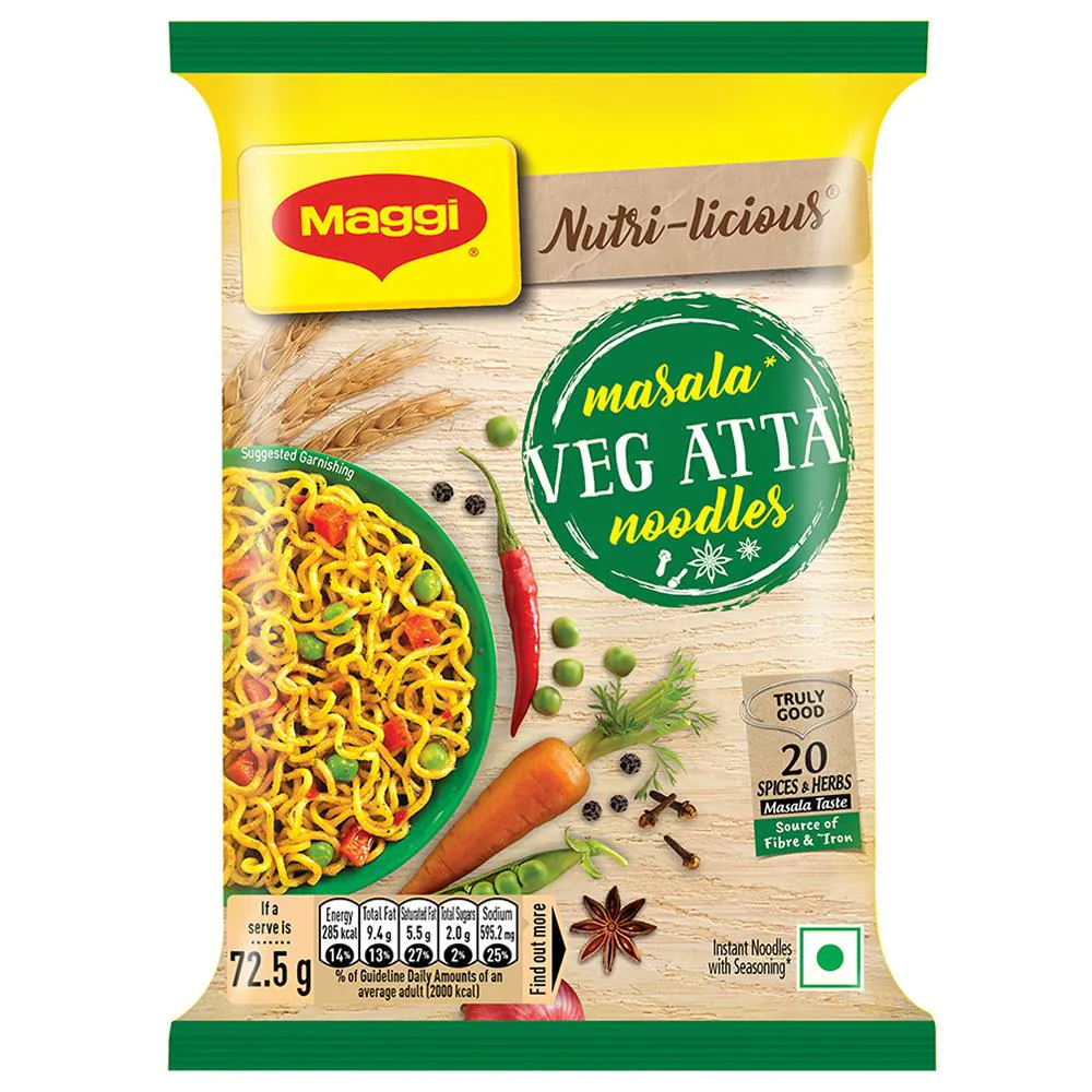 Maggi Masala Veg Atta Noodles 290g