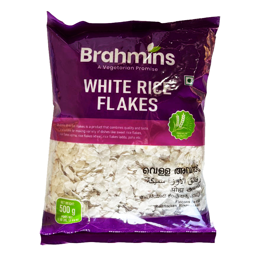 Brahmins Beaten Rice White 500G