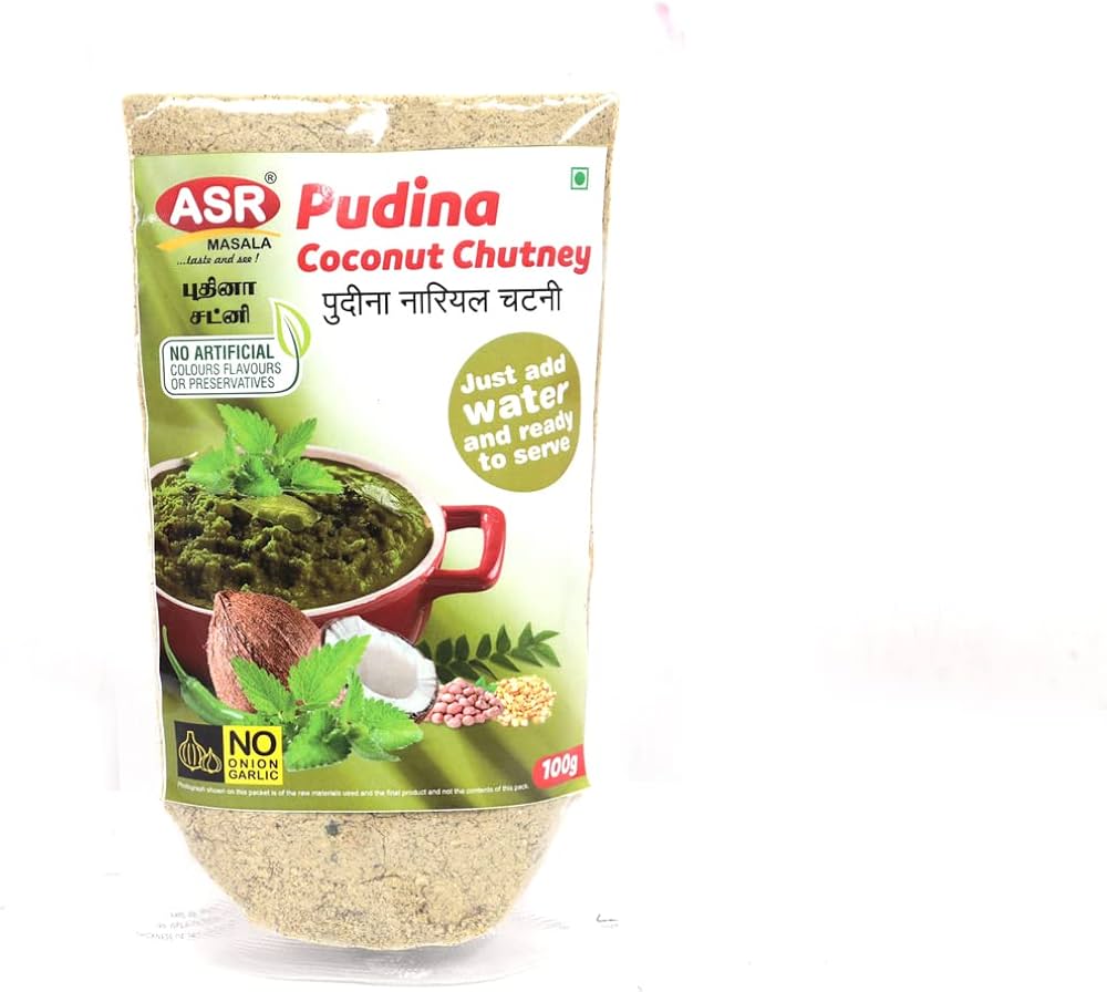 Asr Coconut Pudina Chutney 100G