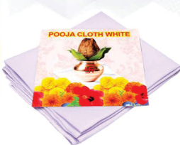 Pooja White Cloth 80cm