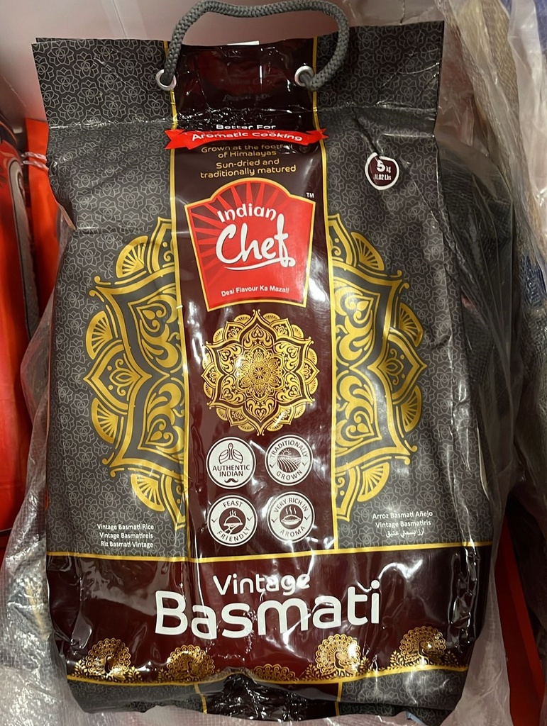 Indian Chef Vintage Basmati Rice 5kg
