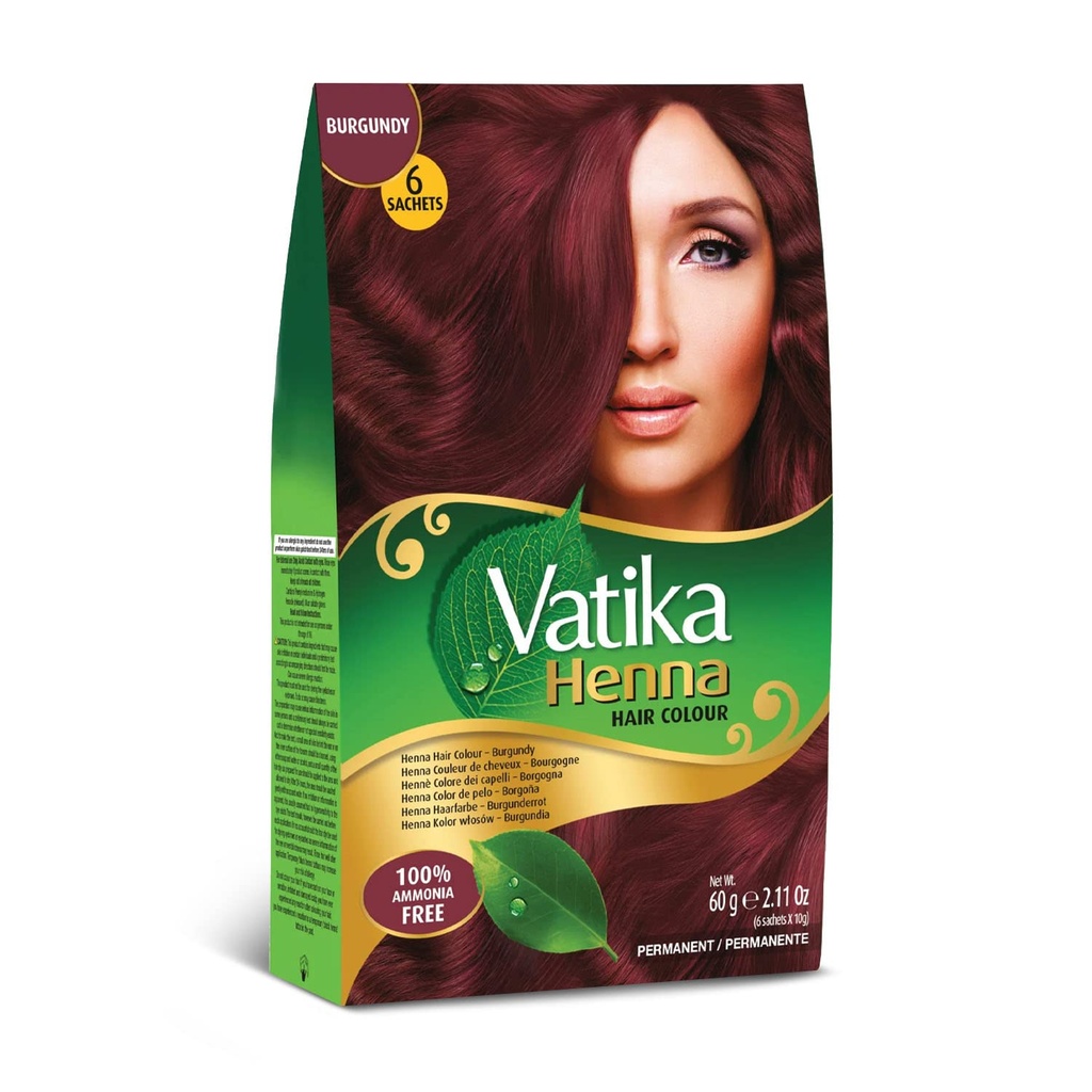 Vatika Henna Hair Colour (Burgundy) 60g