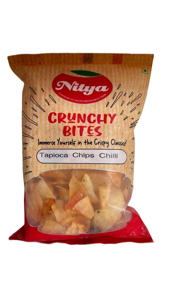 Nitya Tapioca Chips Chilli 150g