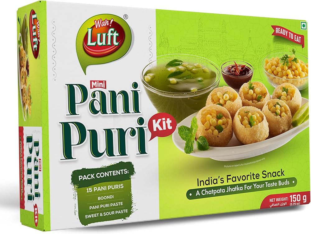 Wah Lutf Mini Pani Puri Kit 150g