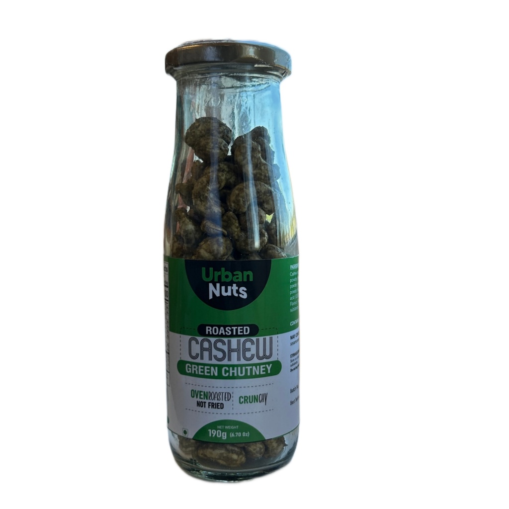 Urban Nuts Roasted Cashew Green Chutney 210g