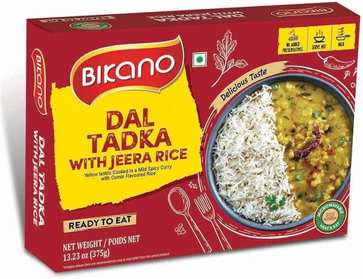 Bikano Dal Tadka With Jeera Rice 375G