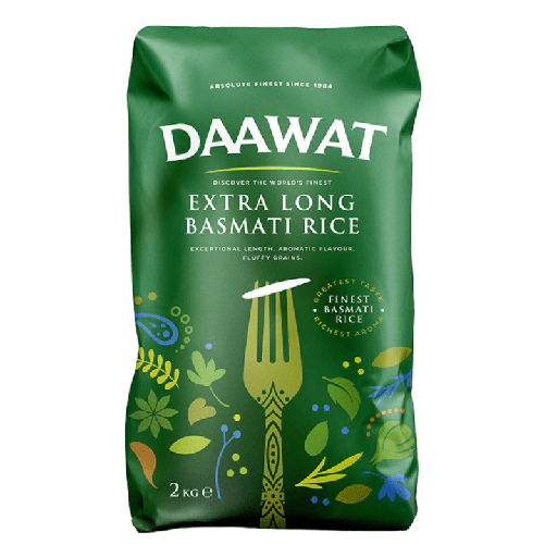 Daawat Extra Long Basmati Rice 2Kg