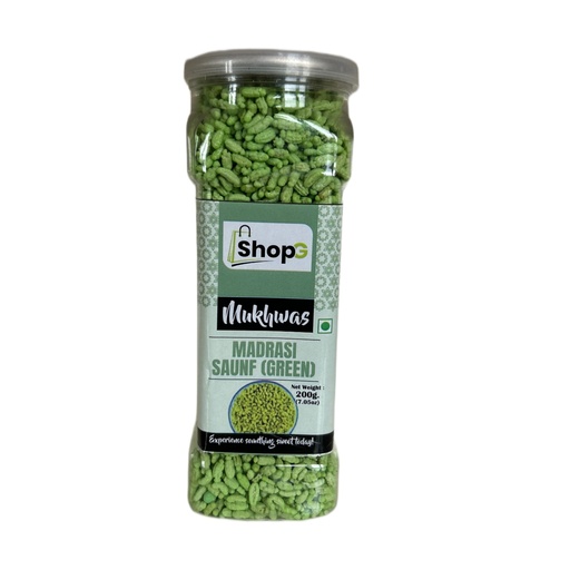 Patel Bandu Mukhwas Madrasi Sauf (Green) 200G