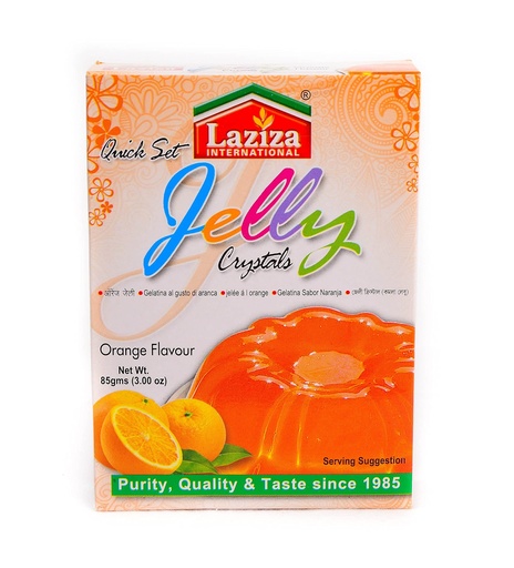 Laziza Jelly Crystals Orange Flavour 85G