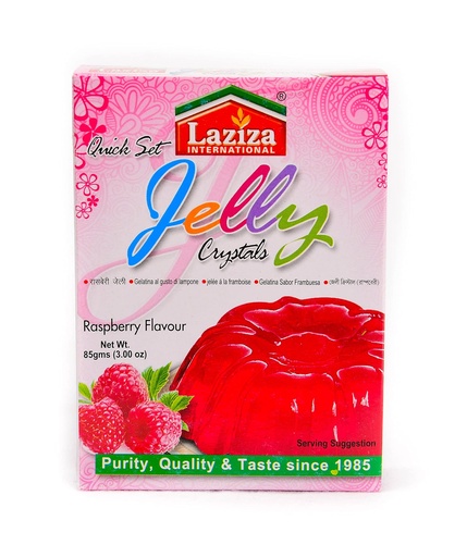 Laziza Jelly Crystals Raspberry Flavour 85G