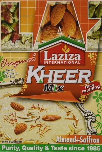 Laziza Kheer Mix Almond+Saffron 155G