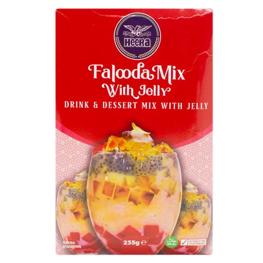 Heera Falooda Mix With Jelly Strawberry 235G