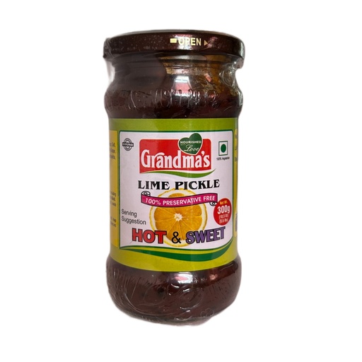 Grandma's Lime Pickle Hot & Sweet 300g