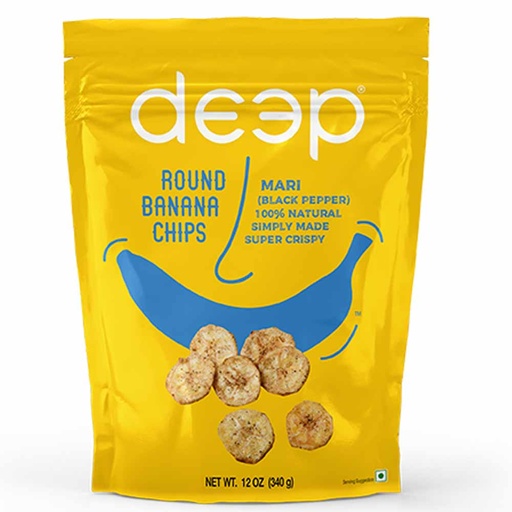 Deep Round Banana Chips Mari (Black Pepper) 340g 