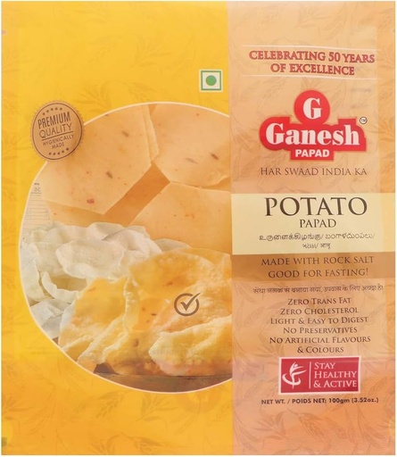Ganesh Potato Papad 100G