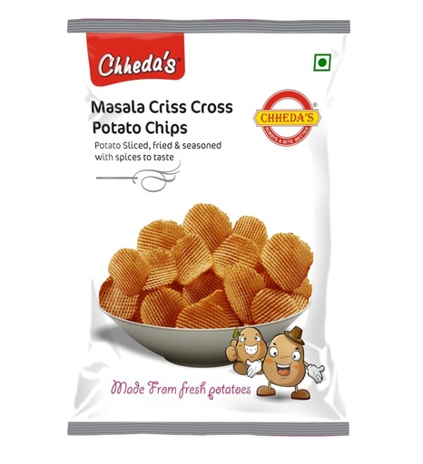 Chheda's Potato Masala Criss Cross chips 170g