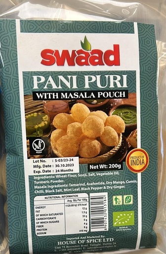 Swaad Pani Puri 200gm