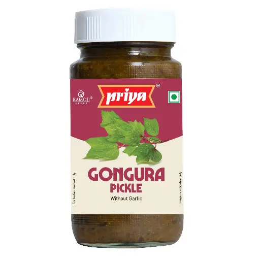 Priya Roselle Leaves Gongura Pickle Without Garlic 300g