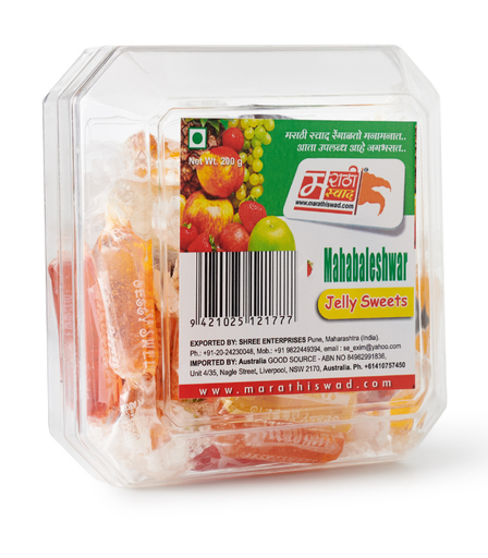 Marathi Swad Mahabaleshwar Fruit Jelly Cubes 200g
