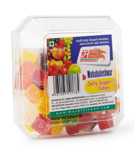Marathi Swad Mahabaleshwar Fruit Jelly Sweets 200g