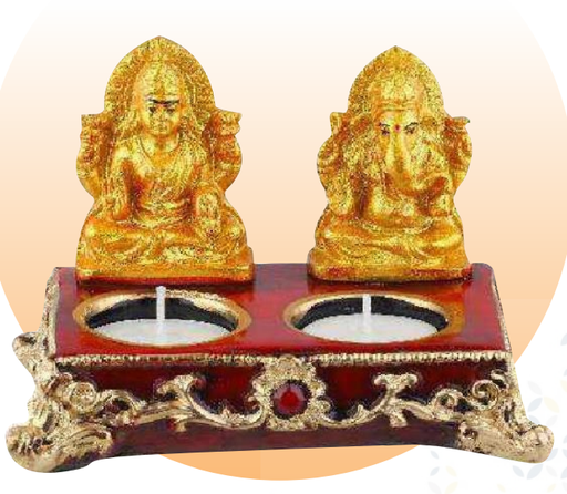 Fiber Fancy Laxmi Ganesh Diya 