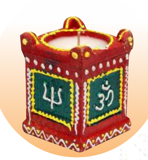 Tulsi Diya with Wax (fw-53)