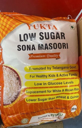 Yukta Low Sugar Sona Masoori 20kg